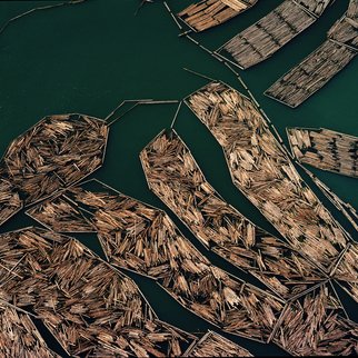 John Griebsch; Log Rafts 12 Port Of Tacoma, 2007, Original Photography Color, 39 x 31 inches. Artwork description: 241 Aerial Photograph    Archival Print number 1 of an edition of 25...