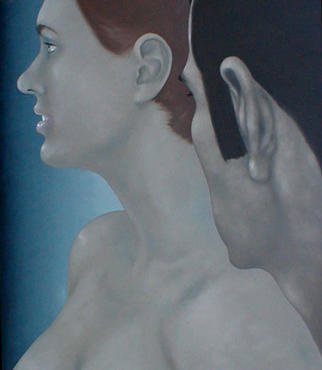 James Gwynne, 'Artist And Model', 1992, original Painting Oil, 58 x 70  x 3 inches. Artwork description: 2703 The artist looks at his model...