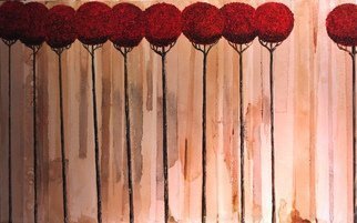 Jim Lively, 'The Autumn Ten', 2016, original Mixed Media, 48 x 30  x 5 inches. Artwork description: 2307      Merlot Wine and Acrylic on canvas.                                                                                                                   ...