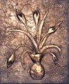 Joe Jumalon; Calla Lilys, 2019, Original Sculpture Bronze, 14 x 12 inches. Artwork description: 241 This cast solid metal art beautifully depicts lovely calla lilies in a vase.  Each piece is hand cast and finished.  Note All cast metal art pieces will vary slightly in color andor pattern, so no two will be identical, making each piece a one- of- a- kind ...