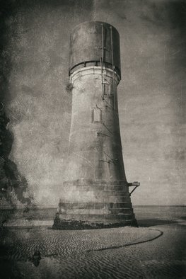 Jonathan O'Hora; Spurn Point Lighthouse, 2017, Original Photography Mixed Media, 20 x 32 inches. Artwork description: 241 Photography: Digital, Black   White and Photo on Paper.Spurn Point LighthousePhotography: 32aEUR X 20aEUR Archival print The earliest reference to a lighthouse on Spurn Point is 1427. From the 17th century there are records of a pair of lighthouses being maintained: a high light and a ...