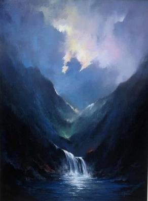 Jorge Leanza; Majectic Mountain, 2006, Original Painting Oil, 36 x 60 inches. Artwork description: 241 the perfect romance of natures. . . ....