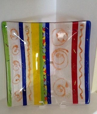 Judit Gabor, Heron, 2009, Original Glass Fused, size_width{Stripes-1417969229.jpg} X 28 cm