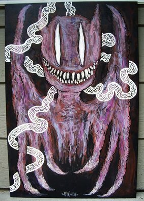 Justin Aerni; Nightmare, 2010, Original Painting Acrylic, 24 x 36 inches. Artwork description: 241  ~TITLE OF PAINTING~~ NIGHTMARE ~ARTWORK CREATED ON: Stretched CanvasAPPROXIMATE SIZE: 24
