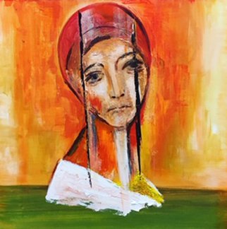 Kaniav Iranzadeh; Untitled , 2018, Original Painting Acrylic, 50 x 50 cm. Artwork description: 241 woman , justice , beauty...