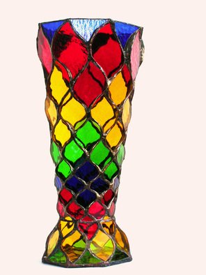 Hana Kasakova; Tutti Frutti, 2014, Original Glass Stained, 16 x 36 cm. Artwork description: 241 Vase made   of transparent colored glass. ...