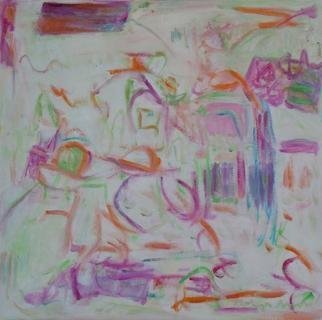 Kathryn Arnold, 'Organic Life', 2020, original Painting Oil, 24 x 24  inches. Artwork description: 1911 Kathryn Arnold, abstract, oil painting, small, color field, pinks, abstraction, organic...