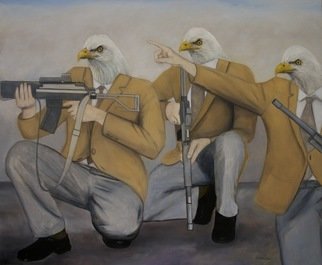 Kenn Zeromski; Eagles, 2009, Original Painting Oil, 36 x 48 inches. 