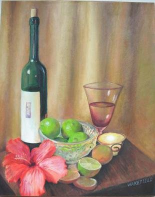Kevin Wakefield; Accented With Lme And Hibiscus, 2013, Original Painting Oil, 16 x 20 inches. Artwork description: 241   tranquel, romantic atmosphere. ...