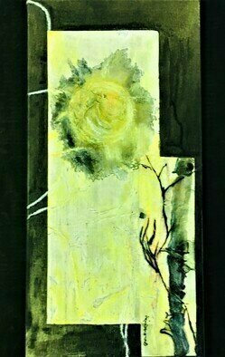 Kichung Lizee, 'Winter Sun', 2023, original Mixed Media, 18 x 26  x 2 inches. Artwork description: 1911 Done first on mulberry paper using mixed media. ...