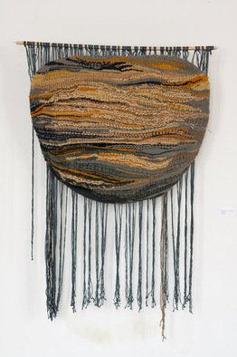 Kristina Krusteva; TEXTILE, 2008, Original Textile, 88 x 88 cm. Artwork description: 241  CIRCLE 1mixed technique/ wool, manila/  ...