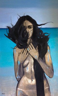 Kseniya Berestova; This Blue Sea The Wind, 2017, Original other, 60 x 100 cm. 
