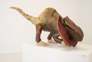 Katrina Brooks; Chimera, 2010, Original Sculpture Mixed, 27 x 24 inches. Artwork description: 241  Cardboard, plaster, steel, leather, acrylic  ...