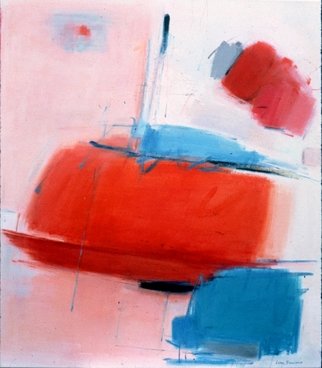 Lana Picciano; Red Glow, 2013, Original Painting Oil, 24 x 30 inches. Artwork description: 241 red, white and blue, vibrant and modern, expressive...