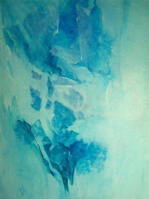 Luise Andersen, 'BLUE WHITE  Beginning TUR...', 2008, original Painting Acrylic, 18 x 24  inches. Artwork description: 99723  Will re take in day, hues are darker , since night lamp pic. but you notice the feel of form, flow. . How each choice of . . gives other feel. I missed the h in the title of prior. Pardon that one.  ...