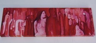 Luise Andersen, 'REDS  Called Me Again UPD...', 2008, original Painting Oil, 8 x 24  x 2 inches. Artwork description: 111603   . . . Did not touch it. . or look at it for about 2 months. . Had creatively intensive pursued for weeks. . hours and hours, until energy drained. . and eyes strained from close up work in intense red hues. . Needs distance a little. . Well. yesterday I kind of pulled it in' ...