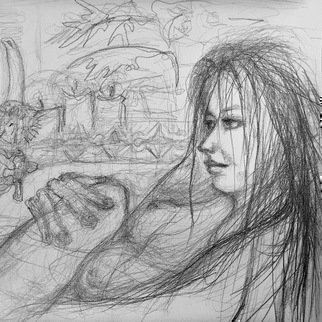Luise Andersen, , , Original Drawing Graphite, size_width{visualizations_in_graphite_i-1488591714.jpg} X  