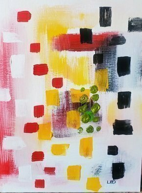 Leo Evans, 'Maybe So', 2020, original Mixed Media, 12 x 16  inches. Artwork description: 3099 Title: Maybe So   Size: 12x16 Medium: Mixed Media  Style: Abstract   Artist: Leo Evans...