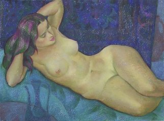 Leonid Petrushin; NU15, 2006, Original Pastel Oil, 77 x 57 cm. Artwork description: 241     From Nu symphony by Leonid Petrushin    ...