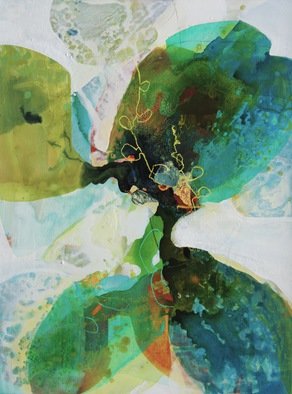 Elizabeth Barber Leventhal; First Of Spring, 2015, Original Painting Oil, 30 x 40 inches. Artwork description: 241    30x40 mixed media on canvas                             ...