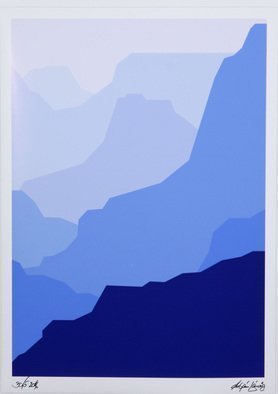 Asbjorn Lonvig, 'Grand Canyon Mist', 2016, original Printmaking Other, 86 x 84  cm. Artwork description: 2103 Grand Canyon Mist signed...