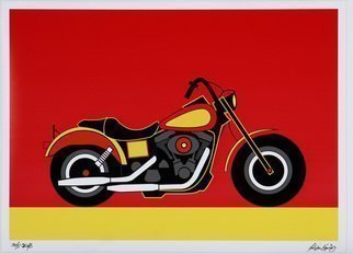 Asbjorn Lonvig, 'Harley', 2016, original Printmaking Other, 82 x 112  cm. Artwork description: 2103  Harley signed...