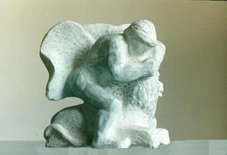 Lou Lalli; Heracles And The Nemean Lion, 2004, Original Sculpture Stone, 12 x 14 inches. Artwork description: 241 Bardiglio marble...