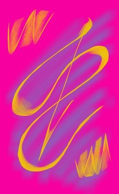 Leigh Roberts; Pink, 2016, Original Digital Art, 16 x 20 inches. 