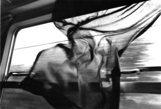 Bernhard Luettmer, 'Train Window', 2002, original Photography Black and White, 150 x 100  x 0.5 cm. 