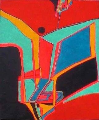 Marek Petryk; Flying, 2003, Original Painting Acrylic, 54 x 65 cm. Artwork description: 241 Size ( cm) : 54x65...