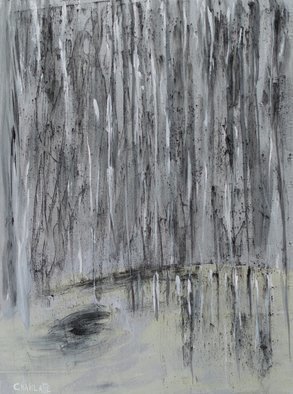 Marino Chanlatte, 'Black Rain', 2017, original Painting Acrylic, 18 x 24  x 1.5 inches. Artwork description: 2307 This beautiful abstract landscape is a mixed media painting, using acrylic paint and charcoal on canvas. A permanent protective coating that will not yellow with age was applied to the painting, it is also moisture- resistant and smudge- proof. The charcoal on top of the acrylic paint ...
