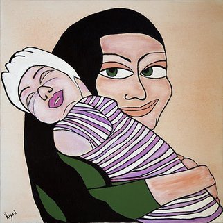 Mariya Kiyan; Child, 2014, Original Painting Acrylic, 50 x 50 cm. Artwork description: 241 50X50 canvas Acrylic painting in pop art style...