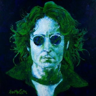Mark Masters; Imagine, 2017, Original Painting Acrylic, 24 x 24 inches. Artwork description: 241 portrait, pallet knife, texture, John Lennon, acrylic, on panel, colorful, luminescence, traditional, painting, modern, composition, original, ...