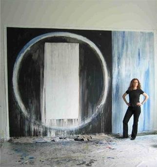 Marta Baricsa; Untitled, 2003, Original Painting Acrylic, 164 x 112 inches. Artwork description: 241 This is the first large mural. It is shown unstretched....
