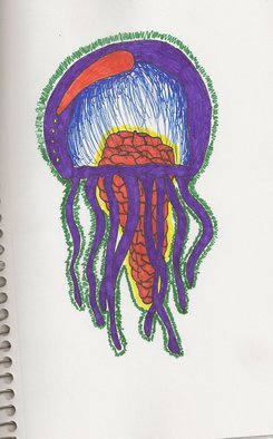 Mia Russell; Jelly, 2014, Original Drawing Pen, 5 x 7 inches. 