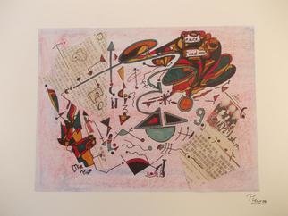Michael Puya; Peace And Freedom, 2016, Original Drawing Other, 40 x 30 cm. Artwork description: 241 Subtitle: drawing/ collage nr. 39...