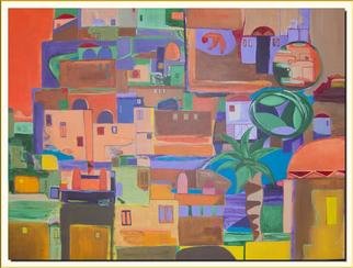 Michael Puya, 'Ville Marocaine', 2006, original Painting Acrylic, 32 x 24  x 1 inches. Artwork description: 2448 Subtitle: Hommage at Jorge Oramas. ...