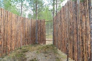 Mikael Hansen; North Passage, 2012, Original Installation Outdoor, 5.2 x 2.2 m. Artwork description: 241 A safe open room to view the landscape in Lapland - the north of Finland  ...