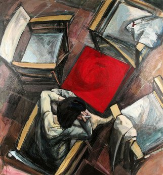 Mima Stajkovic; Petrovaradin, 2008, Original Painting Acrylic, 95 x 100 cm. 