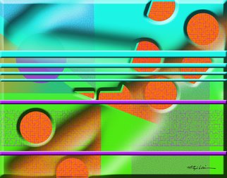 Mitzi Lai; Symphony 2, 2014, Original Digital Art, 30 x 24 inches. Artwork description: 241  Abstract, Geometric, design, colorful, bright, Mitzi Lai,           ...
