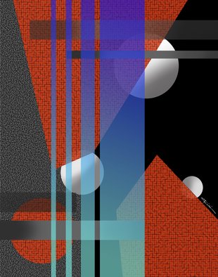 Mitzi Lai; Symphony 3, 2014, Original Digital Art, 30 x 24 inches. Artwork description: 241    Abstract, Geometric, design, colorful, bright, Mitzi Lai,             ...