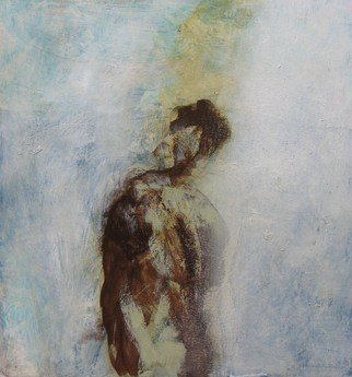 Mark Keogh; Pilgrim, 2013, Original Painting Oil, 22 x 26 cm. Artwork description: 241  Solitary figure in a abstract landscape. Searcher. Pilgrim. Traveller. ...