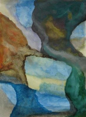 Mukul Pipalia; Rocks, 2005, Original Watercolor, 22 x 30 cm. Artwork description: 241 Watercolor on paper...