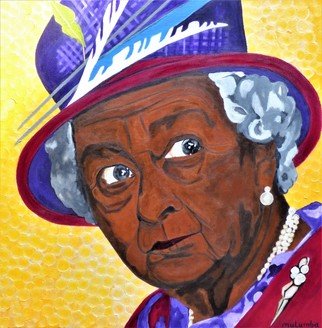 Mulumba Tshikuka; Every Woman Is Queen, 2017, Original Painting Acrylic, 30 x 30 inches. Artwork description: 241 Queen Elizabeth, ...