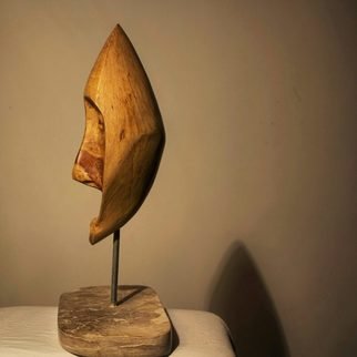Nadine Amireh; Grief, 2015, Original Sculpture Mixed, 27 x 42 cm. Artwork description: 241 Cypress Wood on Jordanian Limestone...