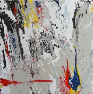 Nora Meyer; Primary Colors, 2011, Original Mixed Media, 24 x 24 inches. Artwork description: 241      Acrylics, inks, textures on stretched canvas. Contemporary, modern original painting.     ...