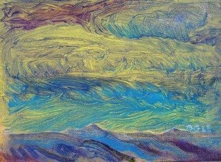 Ron Ogle, 'Small Expressionist Landscape', 2006, original Painting Oil, 7 x 5  x 1 inches. Artwork description: 3099  To live content with small meansto seek elegance rather than luxury,and refinement rather than fashionto be worthy, not respectable,and wealthy, not richto study hard, think quietly,talk gently, act franklyto listen to stars and birds, to babes and sages,with open heart...