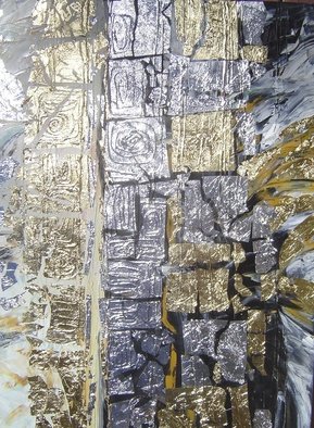 Oksana Davyda; Fate 1, 2009, Original Painting Oil, 30 x 40 inches. Artwork description: 241  Oil on canvas, gold leaf ...