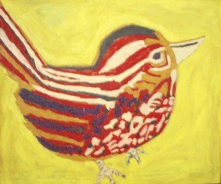 Patrice Tullai; Red Sparrow, 2007, Original Painting Oil, 30 x 25 inches. Artwork description: 241  Oil on canvas painting of a red sparrow.Inspired by the book of that title by Bukowski. ...
