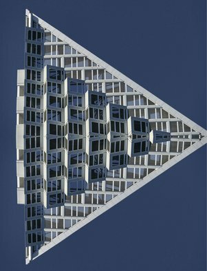 Peter C. Brandt; Big Condo Mirrored, 2019, Original Photography Color, 36 x 24 inches. Artwork description: 241 an image of the top of the VIA on 59th St and the HenryHudson Parkway. . . and then mirrored...